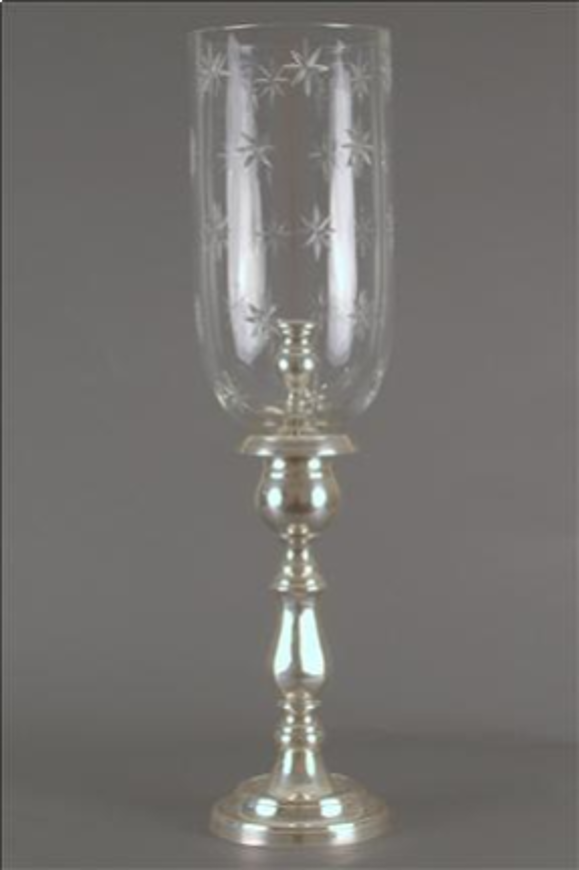 Picture of ENGLISH CANDLESTAND STAR SHADE SILVER