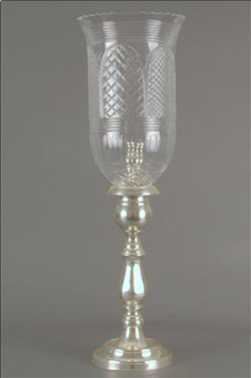 Picture of ENGLISH CANDLESTAND DOUBLE DIAMOND SILVER