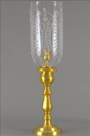 Picture of ENGLISH CANDLESTAND CORNFLOWER FRENCH BRONZE