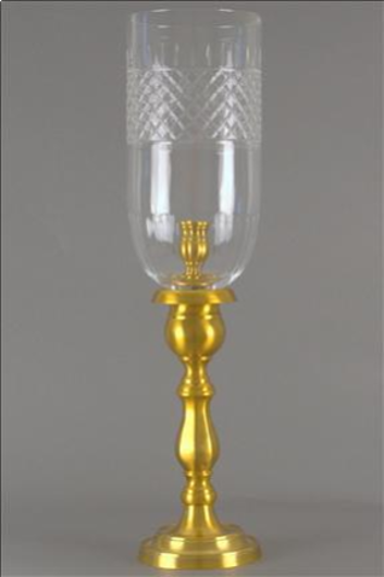 Picture of ENGLISH CANDLESTAND DIAMOND FRENCH BRONZE