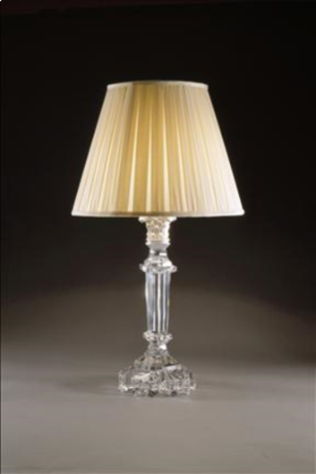 Picture of CRYSTAL COLUMN LAMP FLORAL BASE