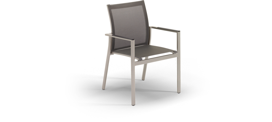 Picture of AZORE STACKING DINING CHAIR WITH ARMS