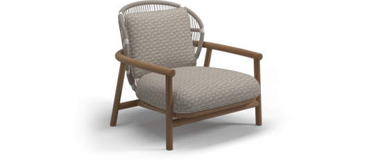 Picture of FERN LOW BACK LOUNGE CHAIR (WHITE / WAVE BUFF)