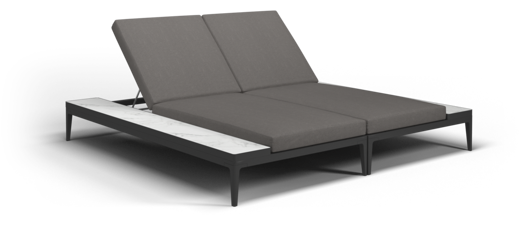 Picture of GRID DOUBLE LOUNGER (METEOR / CAMERON GRANITE)