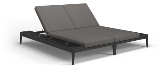 Picture of GRID DOUBLE LOUNGER (METEOR / CAMERON GRANITE)