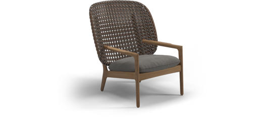 Picture of KAY HIGH BACK LOUNGE CHAIR (BRINDLE / FIFE RAINY GREY)