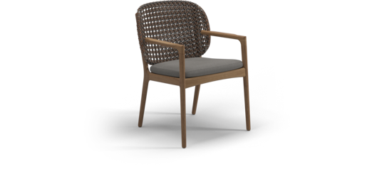 Picture of KAY DINING CHAIR WITH ARMS (BRINDLE / FIFE RAINY GREY)