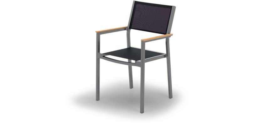 Picture of LUNA STACKING DINING CHAIR WITH ARMS