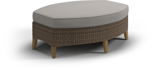 Picture of PEPPER MARSH CURVED OTTOMAN (WOVEN / FIFE BONE)