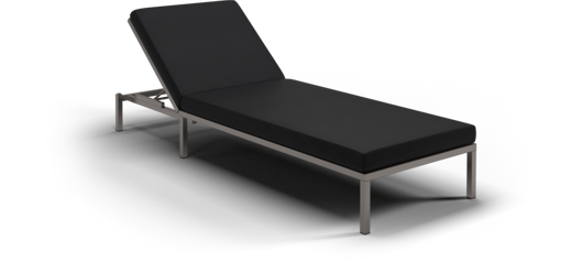 Picture of WEDGE CHAISE (EP STAINLESS STEEL / FIFE SOOT BLUE)