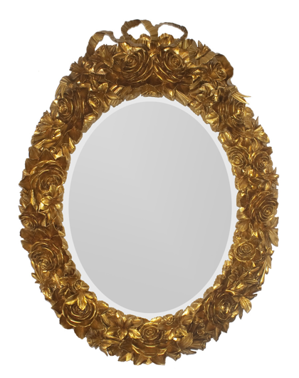 Picture of EXQUISITE ROSES MIRROR – OVAL