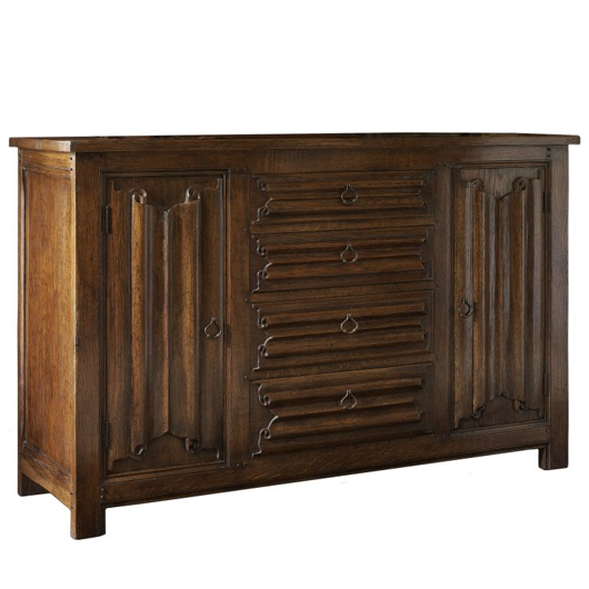 Picture of BALMORAL LINENFOLD CABINET P-018