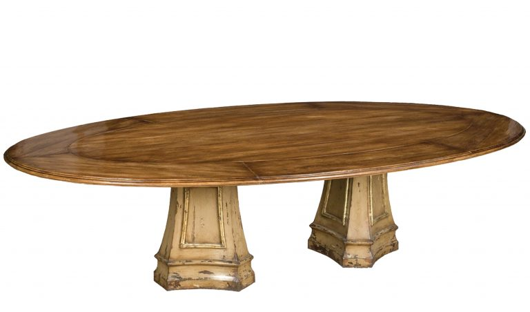 Picture of PALERMO DOUBLE PEDESTAL DINING TABLE P-042