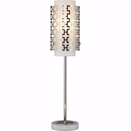 Picture of CHAIN LINK TABLE LAMP - POLISHED NICKEL