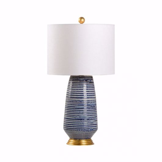 Picture of HIVE TABLE LAMP- BLUE