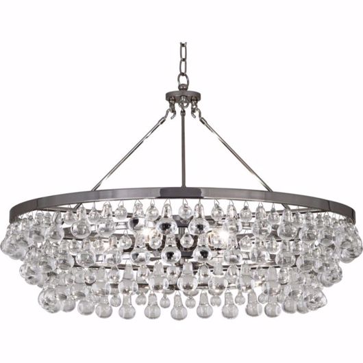 Picture of CLEAR ICE--LARGE CHANDELIER - POLISHED NICKEL