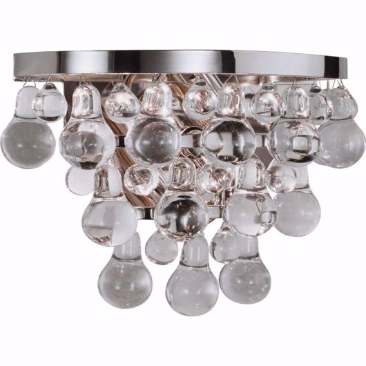Picture of CLEAR ICE--SCONCE - POLISHED NICKEL