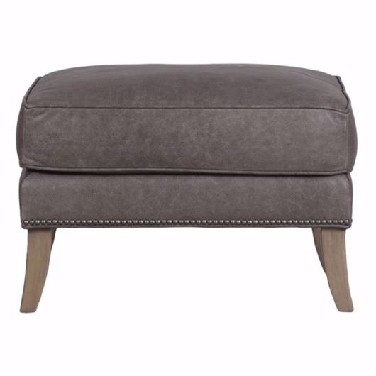 Picture of KIRKLAND LEATHER OTTOMAN