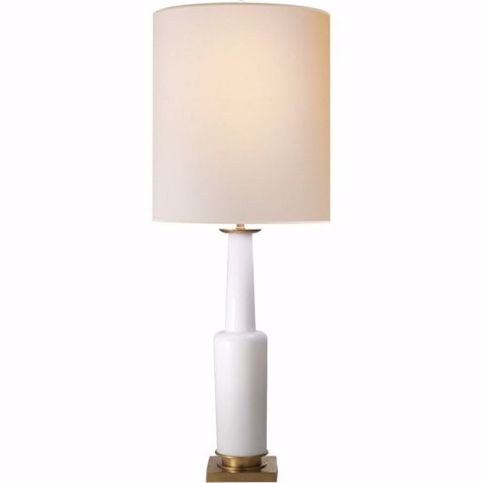 Picture of FIONA TABLE LAMP - WHITE GLASS