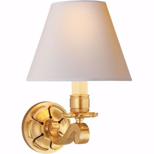 Picture of FLORETTE SCONCE - NATURAL BRASS