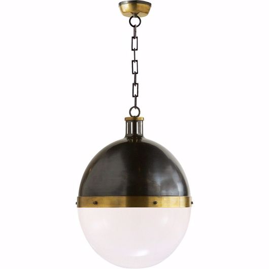 Picture of HICKS EXTRA LARGE PENDANT - BRONZE & HAND-RUBBED ANTIQUE BRASS
