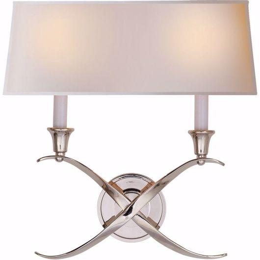Picture of LARGE CROSS SCONCE - POLISHED NICKEL