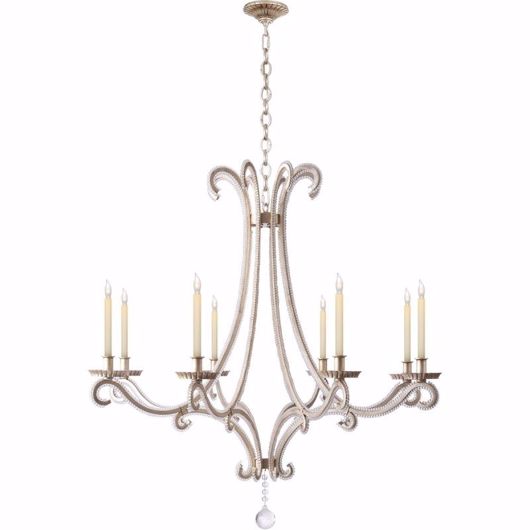 Picture of OSLO LARGE CHANDELIER - BURNISHED SILVER LEAF