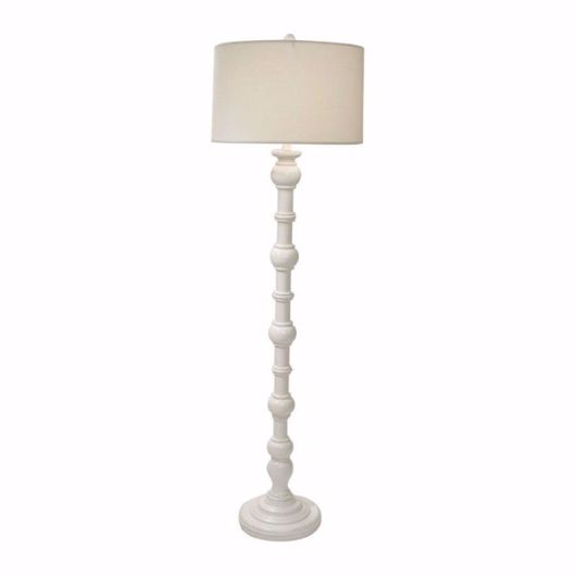 Picture of KNOB HILL FLOOR LAMP - DISTRESSED WHITE