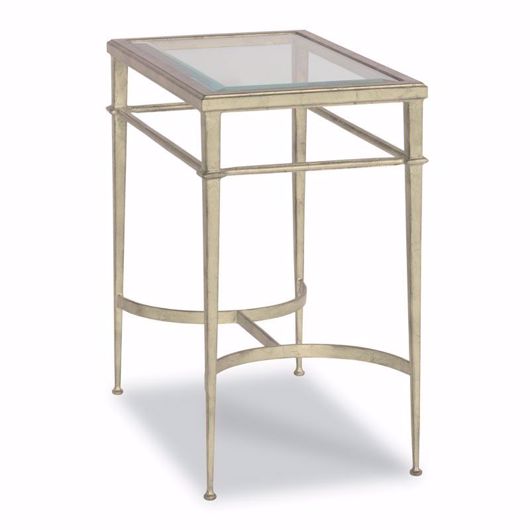 Picture of Adolpho Rectangular Side Table- Silver