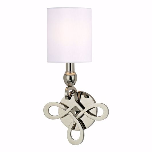 Picture of RIBBON SINGLE SCONCE - POLISHED NICKEL
