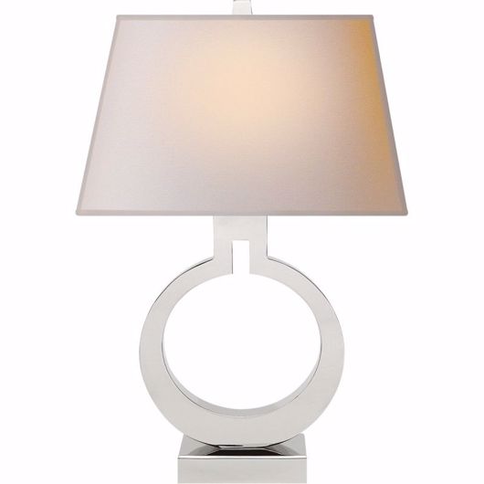 Picture of RING FORM--SMALL TABLE LAMP - POLISHED NICKEL