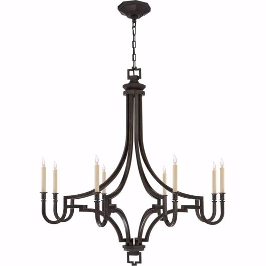 Picture of MYKONOS LARGE CHANDELIER - AGED IRON