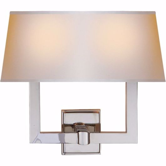 Picture of SQUARE TUBE DOUBLE SCONCE - POLISHED NICKEL