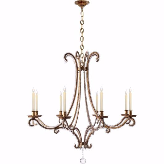Picture of OSLO LARGE CHANDELIER - GILDED IRON