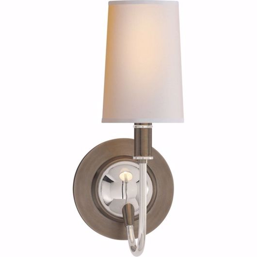 Picture of RETRO MODERN SCONCE - ANTIQUE NICKEL & POLISHED NICKEL