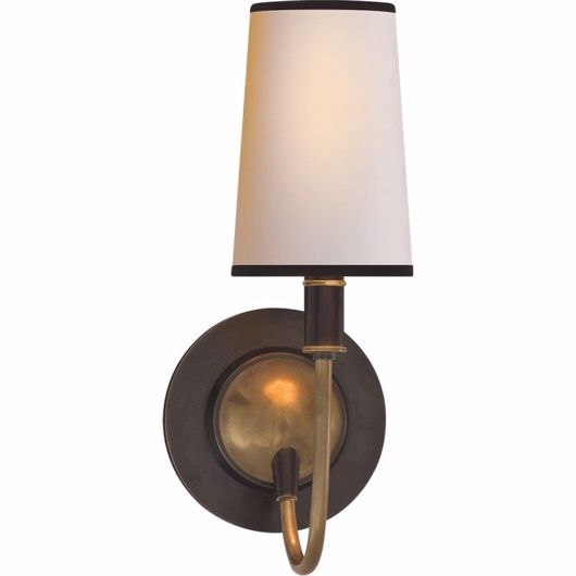 Picture of RETRO MODERN SCONCE - BRONZE & HAND-RUBBED ANTIQUE BRASS