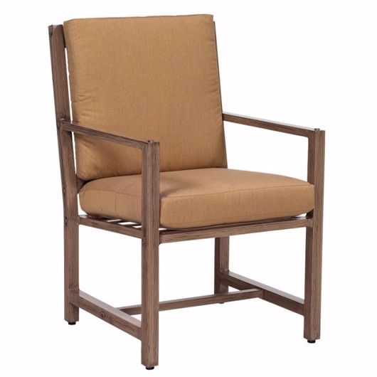 Picture of WOODLANDS DINING ARM CHAIR WITH BACK CUSHION