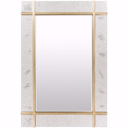 Picture of SOHO MIRROR - GOLD EMBELISHED