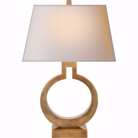 Picture of RING FORM--SMALL TABLE LAMP - ANTIQUE BURNISHED BRASS