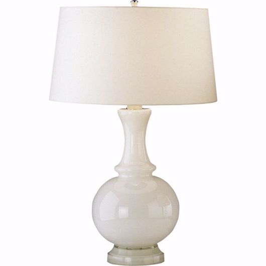 Picture of SNOW TABLE LAMP - WHITE GLASS