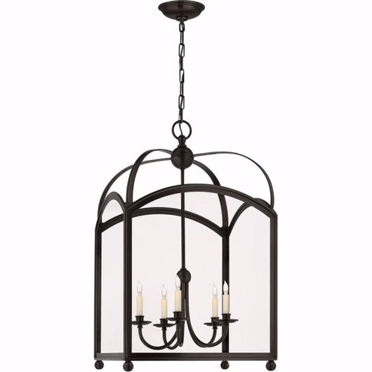 Picture of ARCH TOP LARGE LANTERN - BRONZE