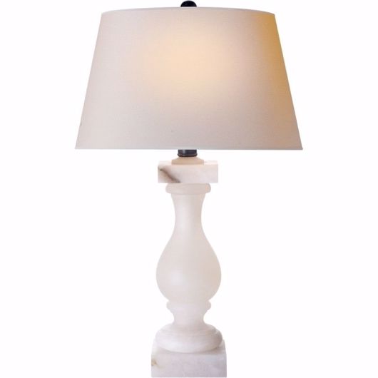 Picture of BALUSTRADE TABLE LAMP - ALABASTER