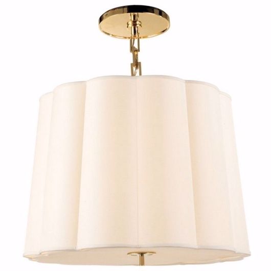 Picture of SIMPLE SCALLOP CHANDELIER - SOFT BRASS