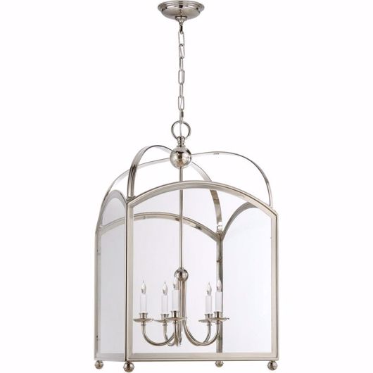 Picture of ARCH TOP LARGE LANTERN - POLISHED NICKEL