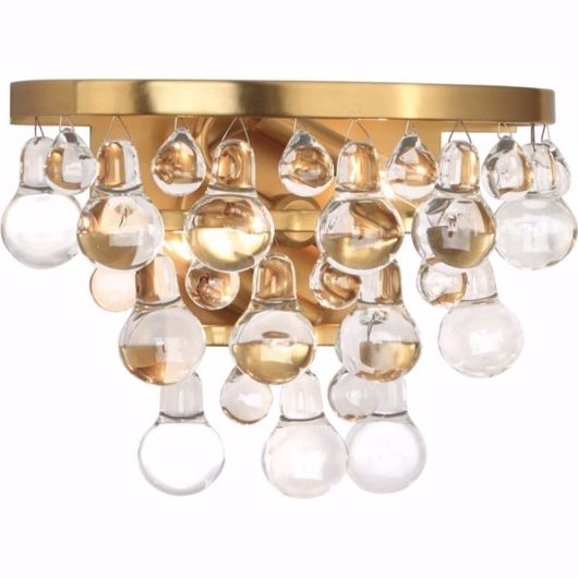 Picture of CLEAR ICE--SCONCE - ANTIQUE BRASS