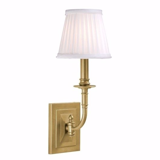 Picture of COLONIAL CANDLESTICK SCONCE--SINGLE - AGED BRASS