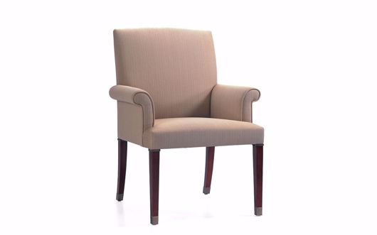 Picture of ARMCHAIR WITH SATIN BRASS